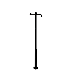 UMA CP40-B - Zwarte camerapaal 4,5 meter - Universeel - inclusief ankers en camerasteunen
