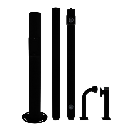 UMA CP40-B – Steel Camera Pole – Black – Incl. Ground Anchor & Brackets